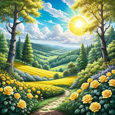 Схема вышивки «живопись»