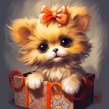 Схема вышивки «Подарок»