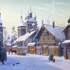 Схема вышивки «терем»