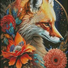 Схема вышивки «Лиса»