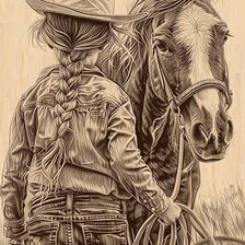 Схема вышивки «Поэма о лошади 2»