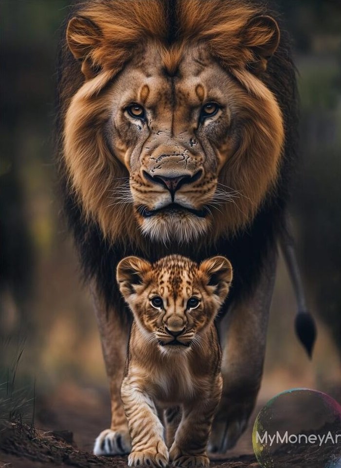 отец и сын - кошки, животные - оригинал