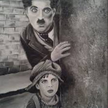 Схема вышивки «Chaplin i malchik»