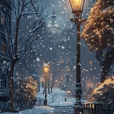 Схема вышивки «Ночной город»