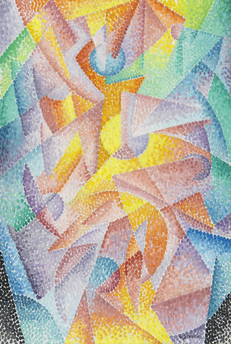 Gino Severini "Expansion of Light" - кубизм, абстракция, цвет, свет - оригинал