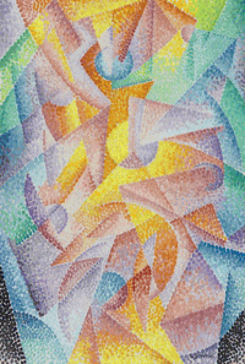 Gino Severini "Expansion of Light" - свет, цвет, абстракция, кубизм - предпросмотр