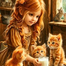 Схема вышивки «Рыжики»