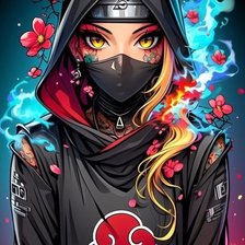 Схема вышивки «Девушка»