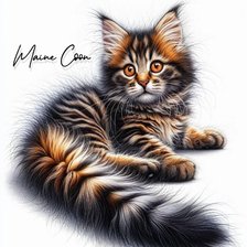 Схема вышивки «котенок»