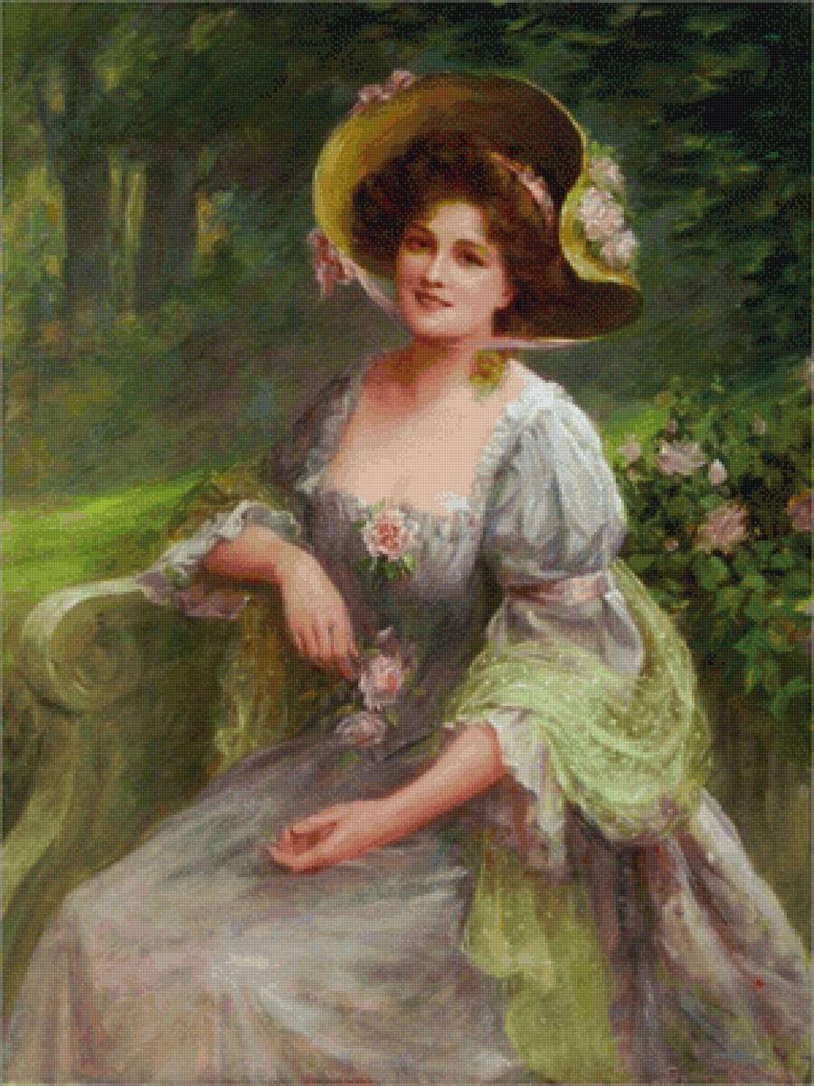 дама - дама, винтаж - предпросмотр