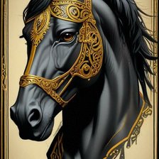 Схема вышивки «Вороной»