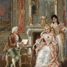 Схема вышивки «галантный век»