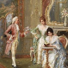 Схема вышивки «галантный век»