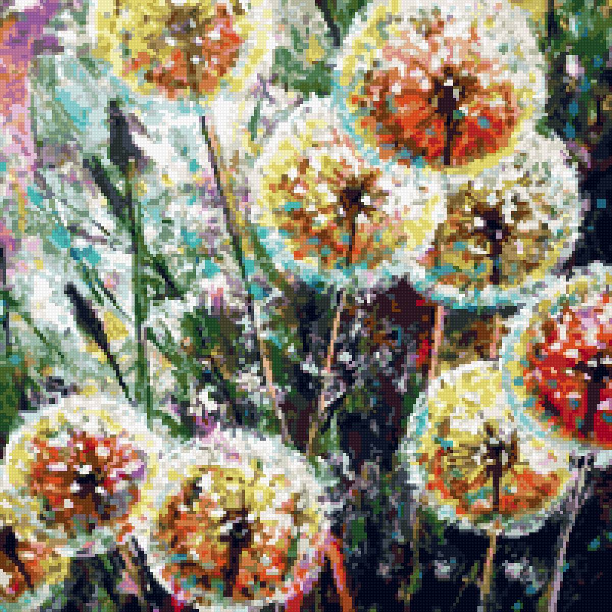 Цветы одуванчики - цветы одуванчики - предпросмотр