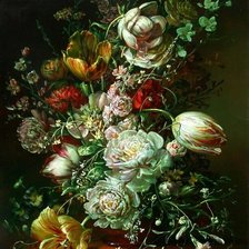 Схема вышивки «Цветы букет»