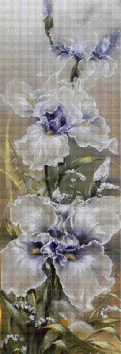 ПРОЗРАЧНЫЕ ИРИСЫ - прозрачный, букет, ирисы - предпросмотр