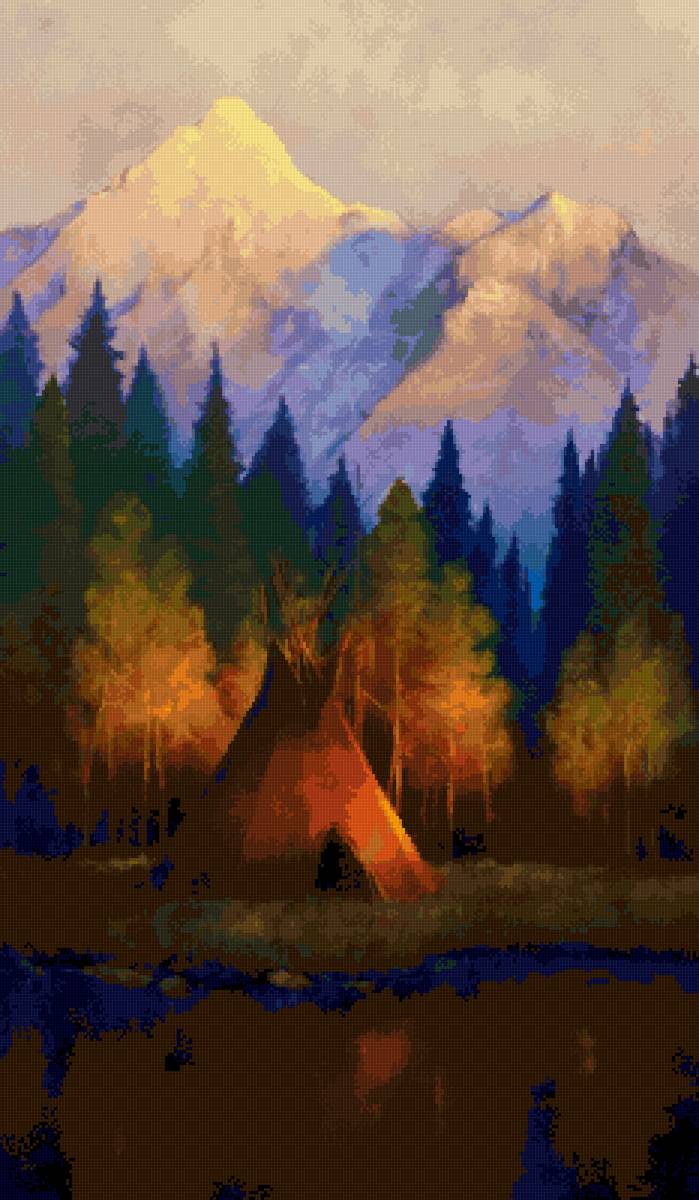 Вигвам - индейцы, вигвам - предпросмотр