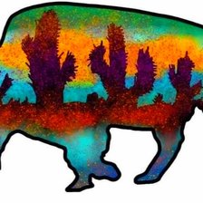 Схема вышивки «Бизон»