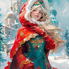 Схема вышивки «Русская красота»