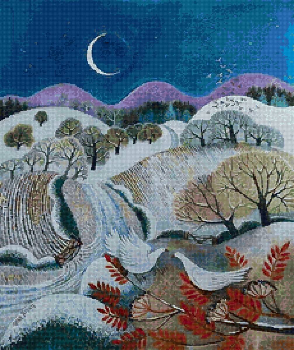 №2841563 - зима природа пейзаж птицы - предпросмотр