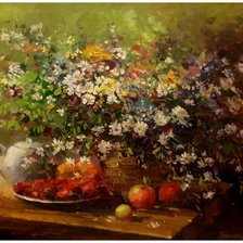 Схема вышивки «цветы»