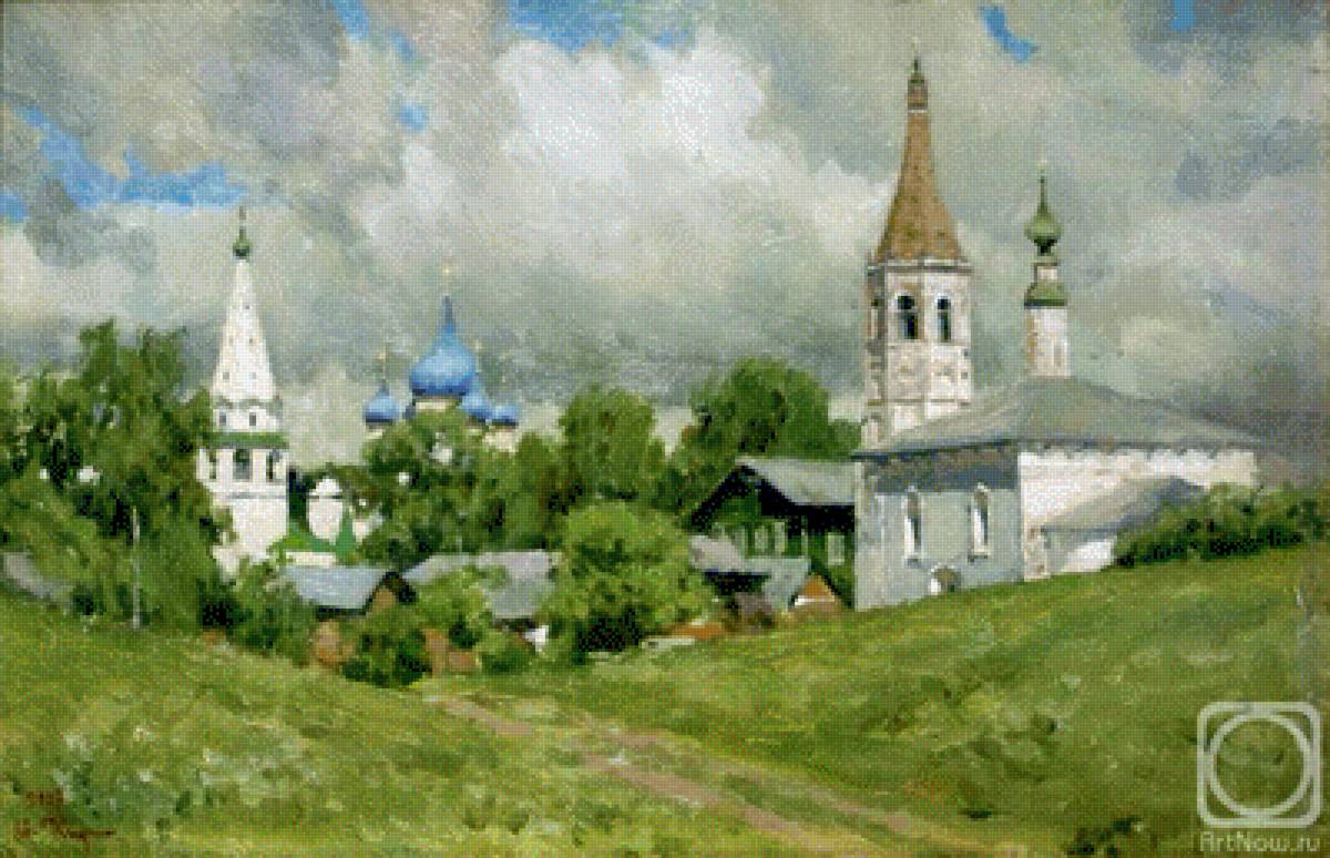 церковь - цветы, церковь, деревня - предпросмотр