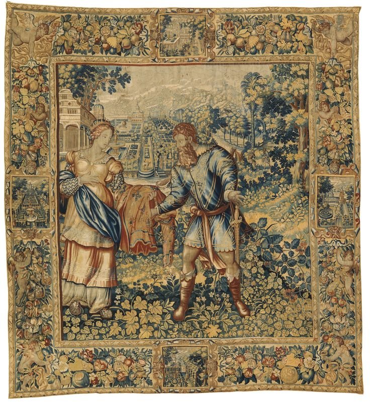 гобелен - средневековье, гобелен - оригинал