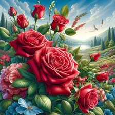 Схема вышивки «живопись»