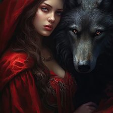 Схема вышивки «Красная шапочка»