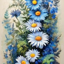 Схема вышивки «цветы»