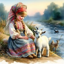 Схема вышивки «Русская красота»