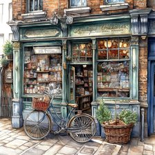 Схема вышивки «Tienda antigua»