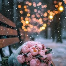 Схема вышивки «Розы на скамейке»