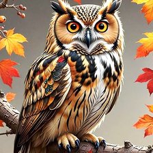 Схема вышивки «сова»