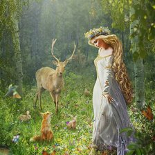 Схема вышивки «Русская красота»