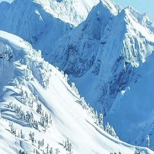 Схема вышивки «Снежные вершины»