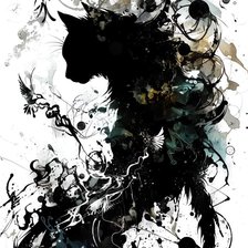 Схема вышивки «Видение кошки»