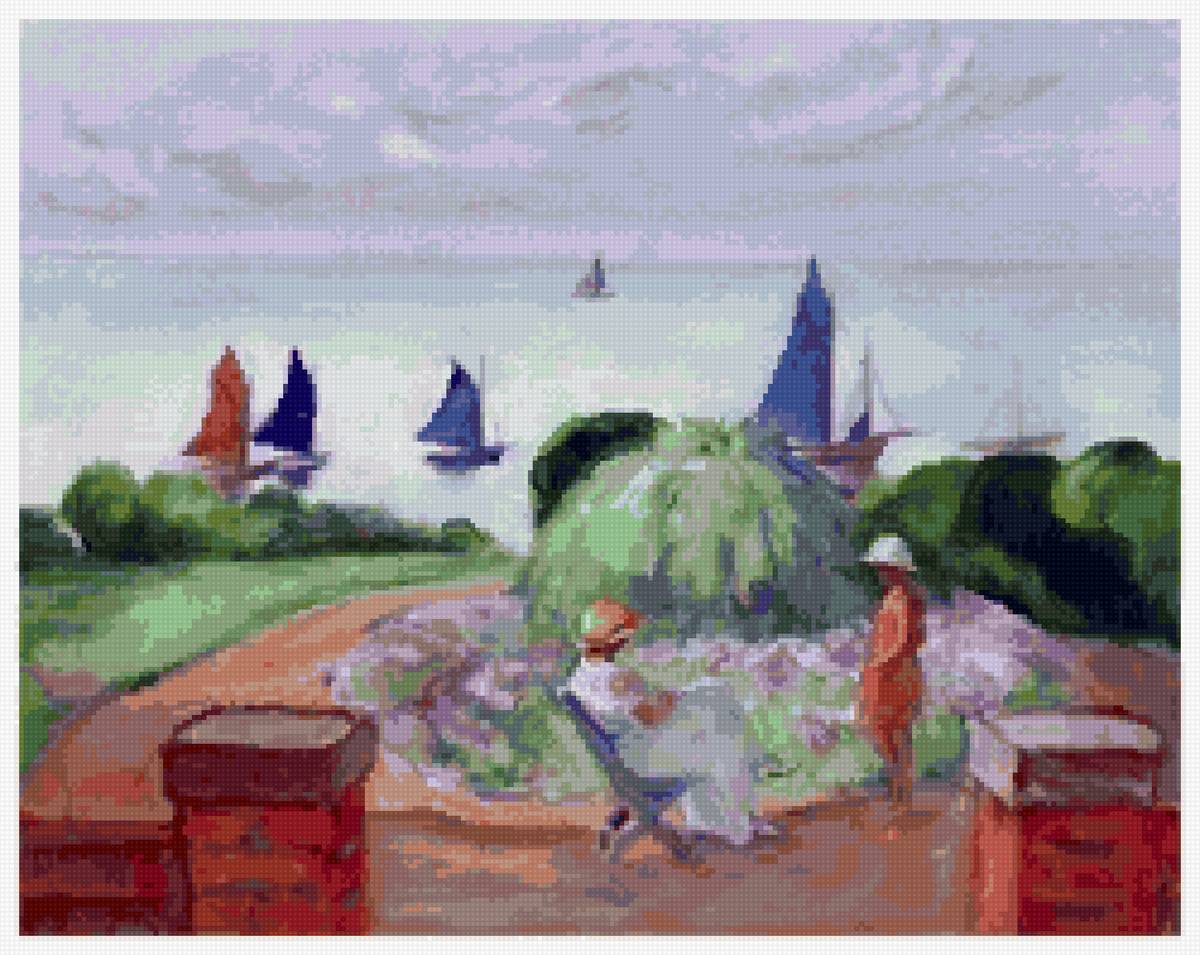 Анри лебаск - лето море отдых природа пейзаж - предпросмотр