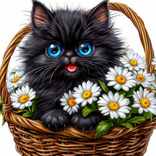 Схема вышивки «спрятался»