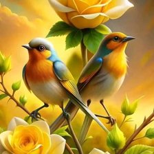 Схема вышивки «pajaritos»