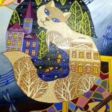 Схема вышивки «Кошки»