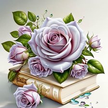 Схема вышивки «розы»