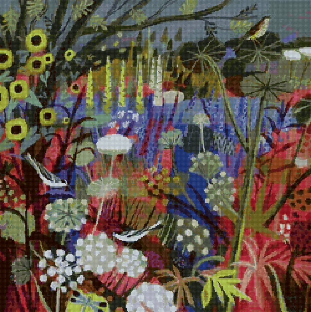 №2843712 - поле цветы лето птицы природа пейзаж - предпросмотр