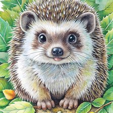 Схема вышивки «Ежик»