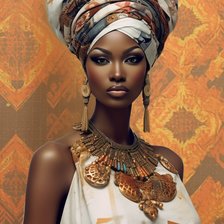 Схема вышивки «Африканка_2»