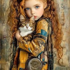 Схема вышивки «Calico Cat»