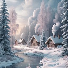 Схема вышивки «Зима»