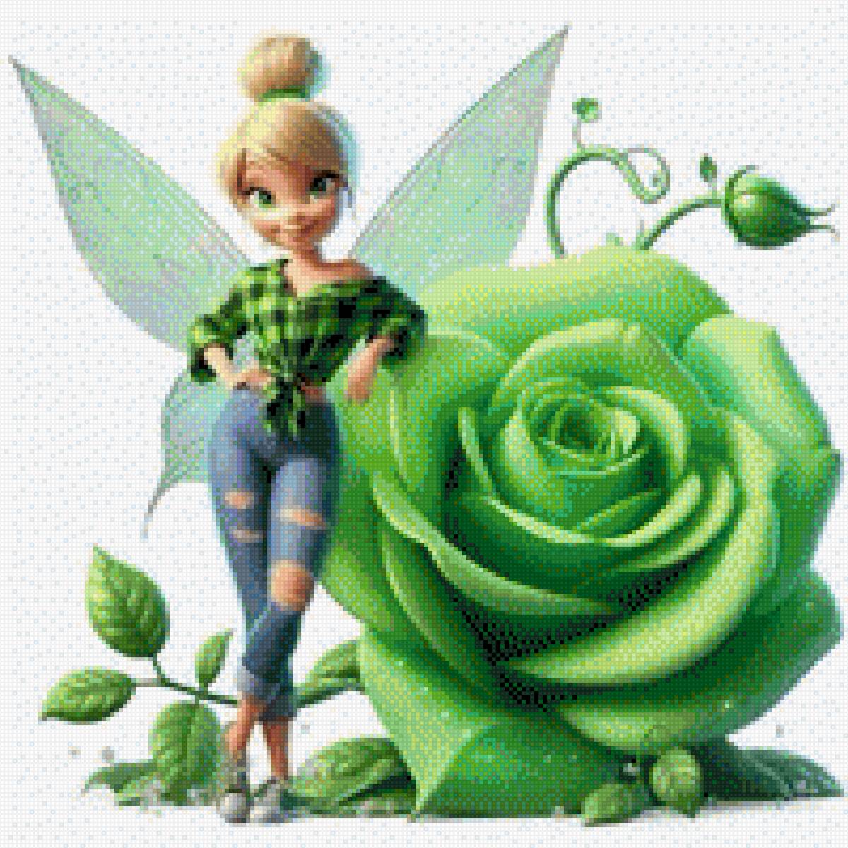 Фея и роза - предпросмотр