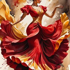 Схема вышивки «танец»