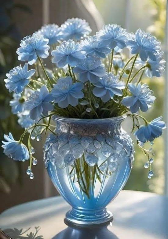 Синие цветы - оригинал